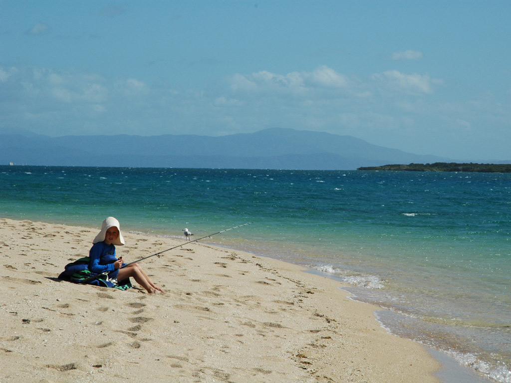 Fishing on Hope Island