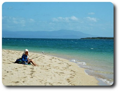 Fishing on Hope Island