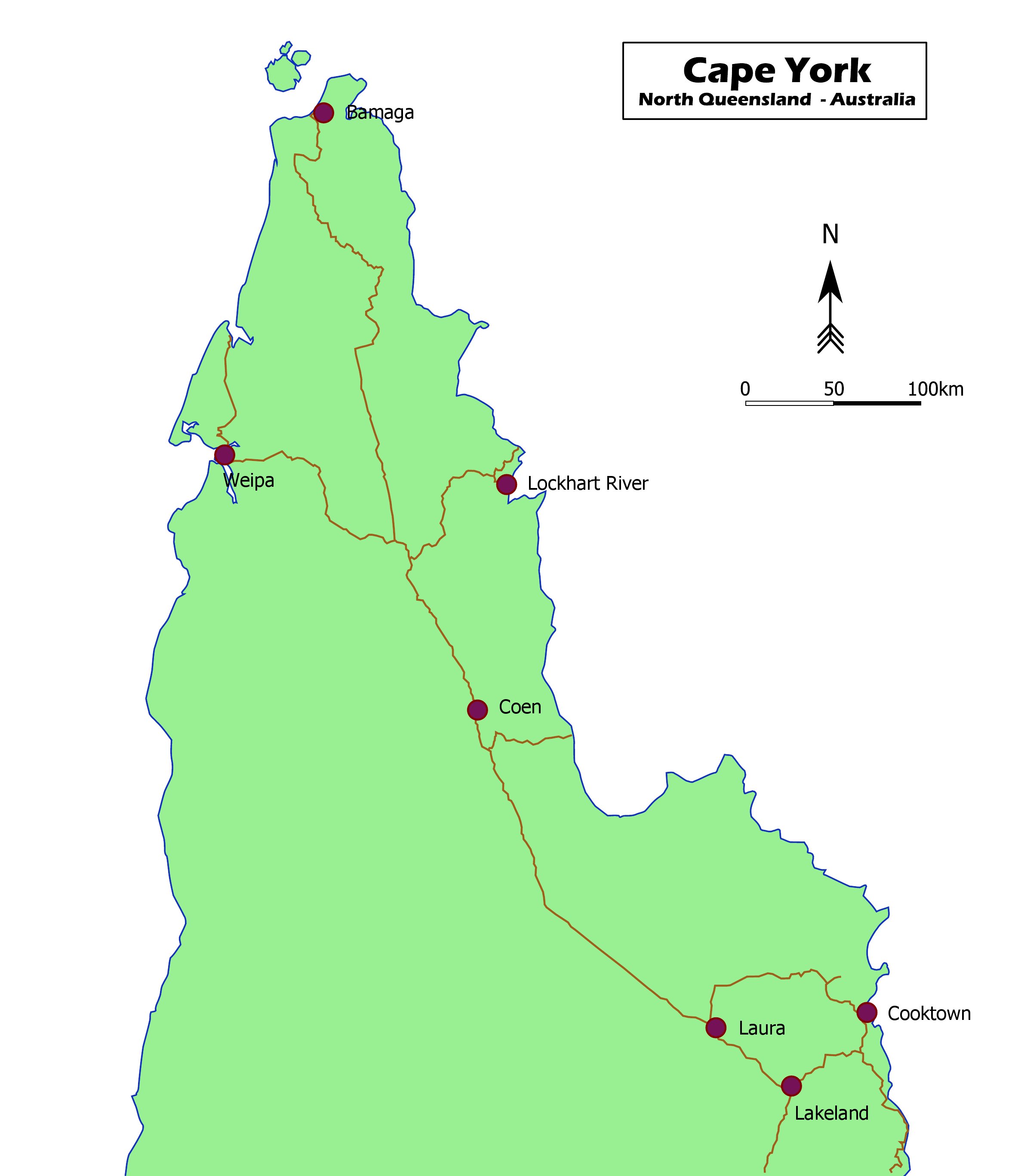 Cape York Map