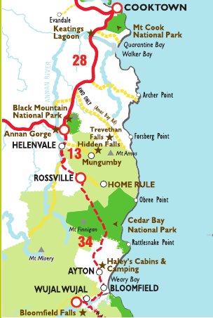 Rainforest Coast map